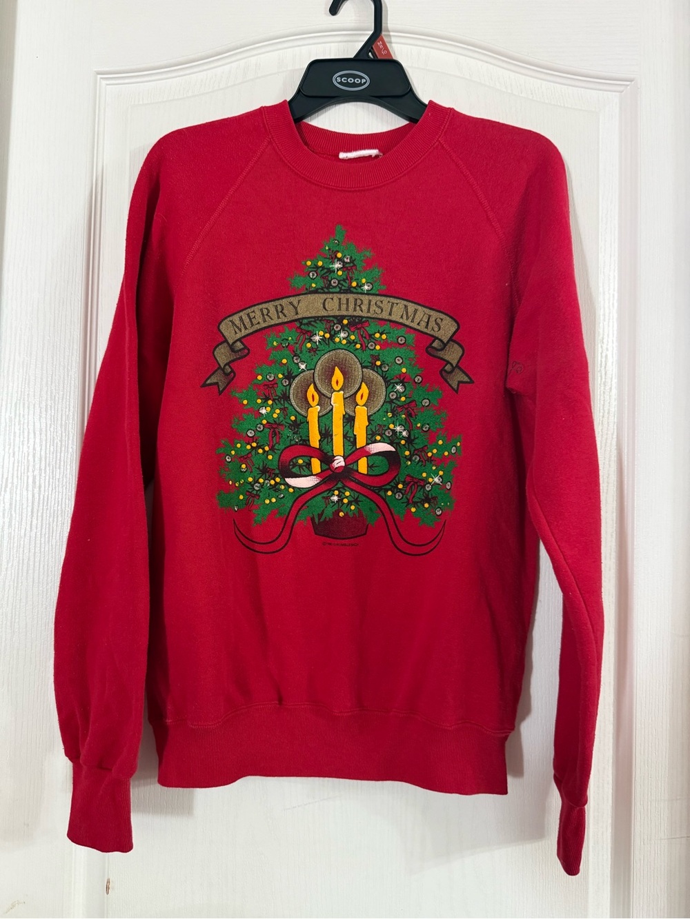 Vintage Unbranded Merry Christmas Sweatshirt Sz M SP-151